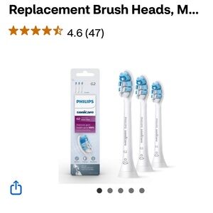 Philips Sonicare Replacement Brush Heads — White with Blue Accents